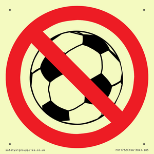 P909 Prohibition: No ball games